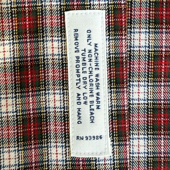 Brooks Brothers Men's Long Sleeve Shirt Slim Fit All Cotton Non Iron Size M - Picture 6 of 10
